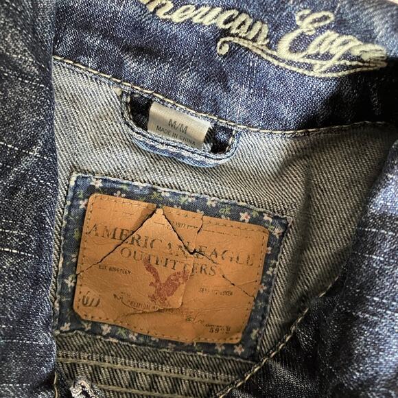 American Eagle Outfitters Blue Jean Jacket M - Picture 2 of 7